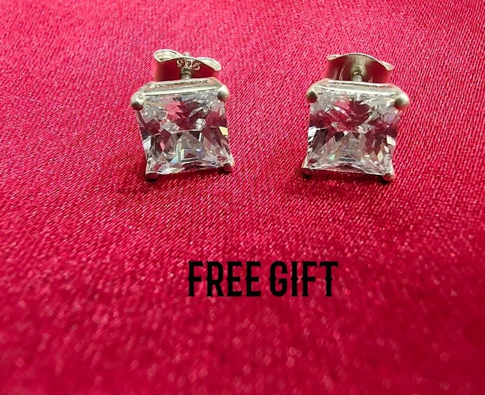 Halloween Calavera Cara 2.54 Ct Circonita Cúbica Hombre Dije Colgante Plata 925 Foto 2 de 4