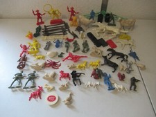 MARX and others miniatures farm pieces cowboys indians army animals