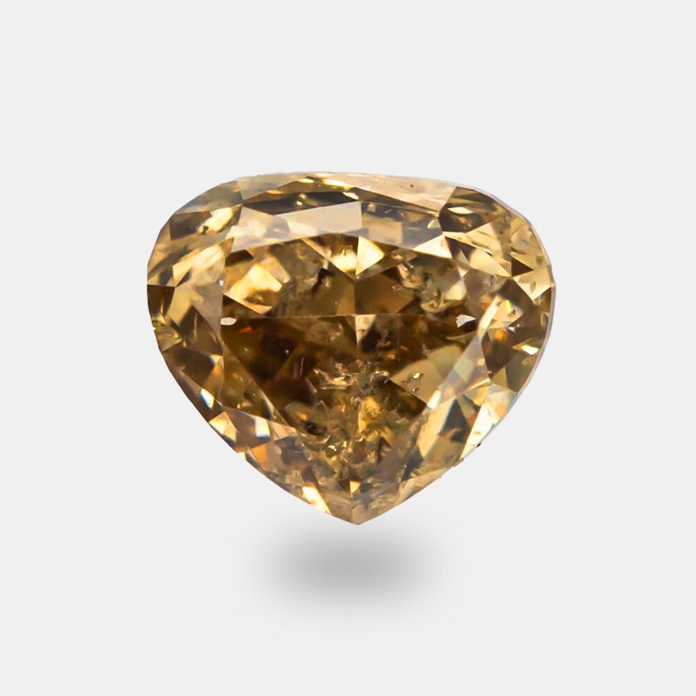 Sealed Natural Diamond - 0.22 Ct - I1 -Fancy Orangy Brown