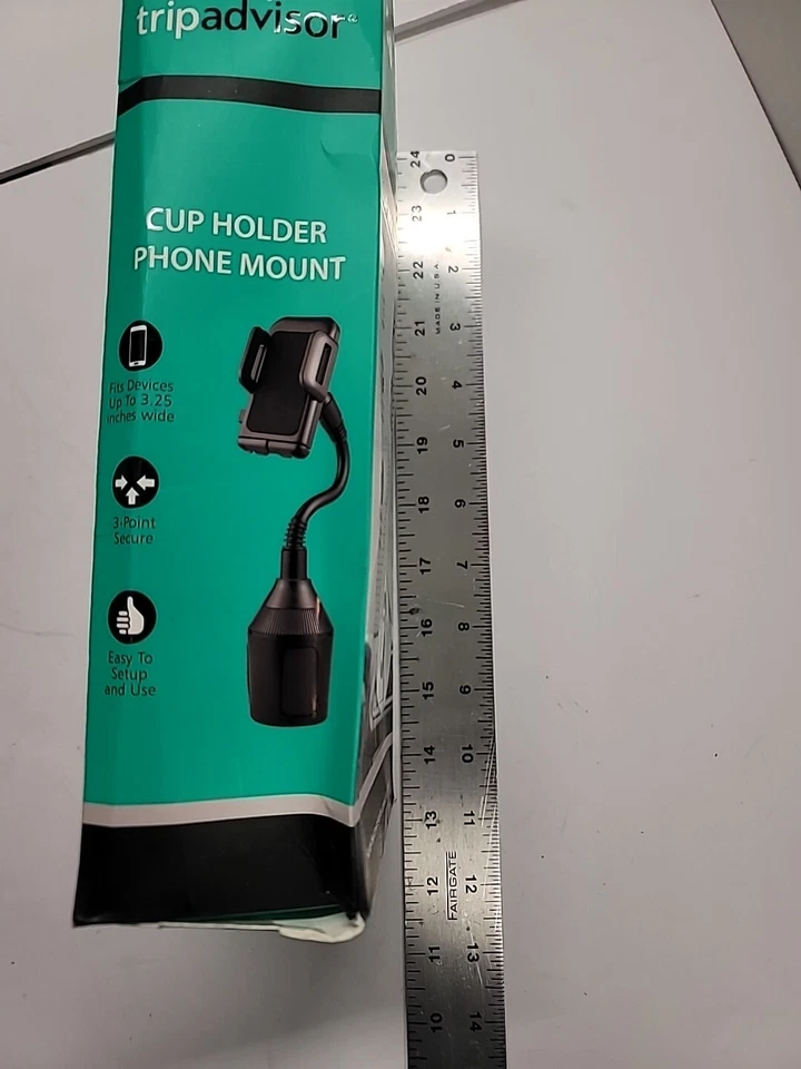 Portavasos universal Trip Advisor con empuñadura con resorte y base extraíble Foto 2 de 4