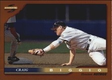 1996 Score Dugout Collection Houston Astros Baseball Card #A68 Craig Biggio