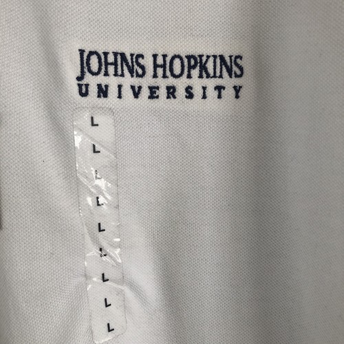 Tommy Hilfiger Golf Polo T-Shirt Mens Large Johns Hopkins University (t1) Cotton - Picture 3 of 12