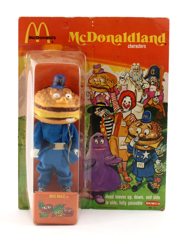 Vintage 1976 Remco Mcdonald’s Officer Big Mac 6" Figure Mcdonaldland Toy On Card - 第 1/6 張圖片