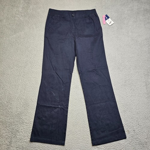 IZOD Pants Youth 14.5 Plus Blue Girls Pull On Uniform School Wear - Picture 2 of 18