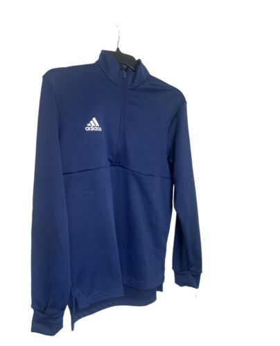 FT3328 Adidas Team Issue 1/4 Zip Pullover Navy Blue MSRP $60 NWT Size Med. - Picture 1 of 6