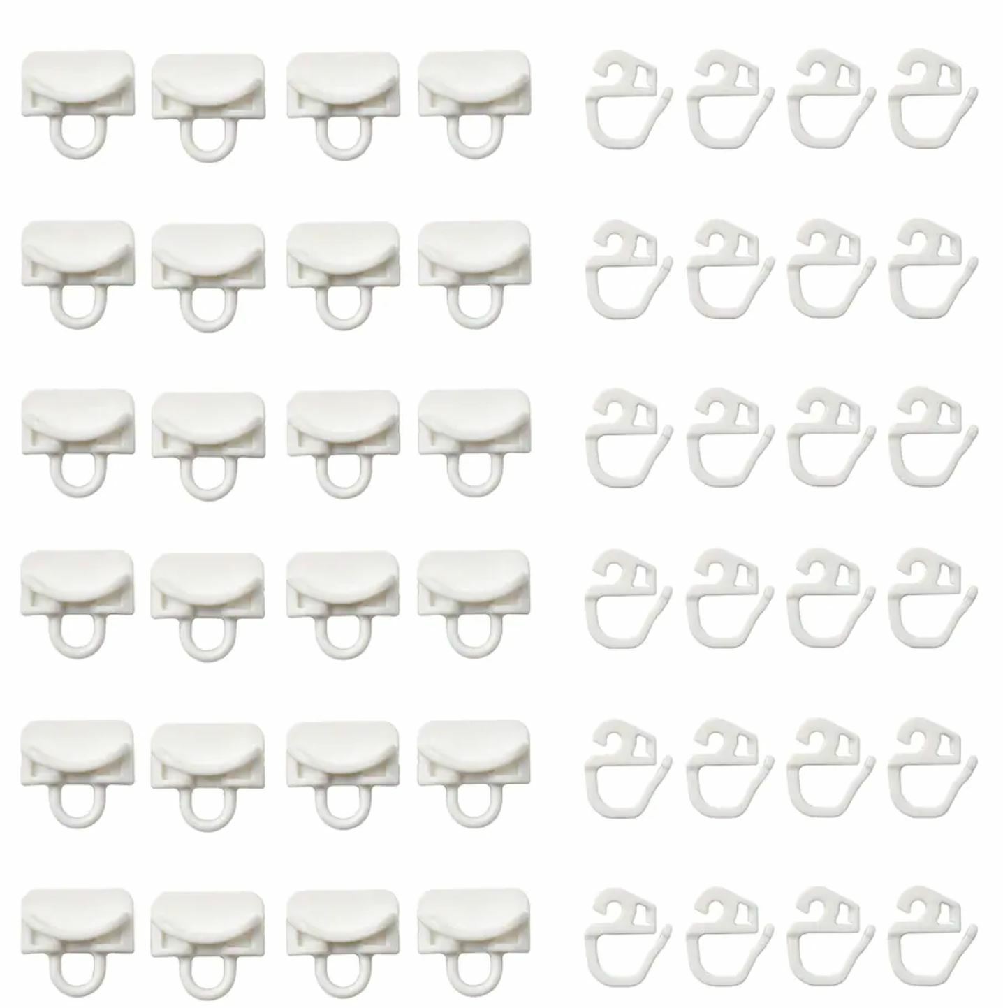 IKEA VIDGA Glider Curtain sliding Gliders and hooks 24 X Pack 702.607.68 White eBay