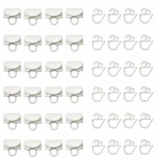 IKEA VIDGA Glider Curtain sliding Gliders and hooks 24 X Pack 702.607.68  White 