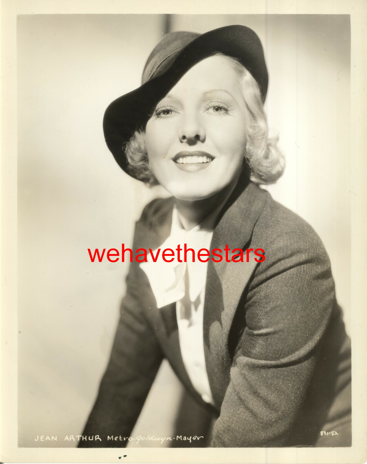 Vintage Jean Arthur BEAUTY Portrait Super Sale Period Limited 35 MGM 