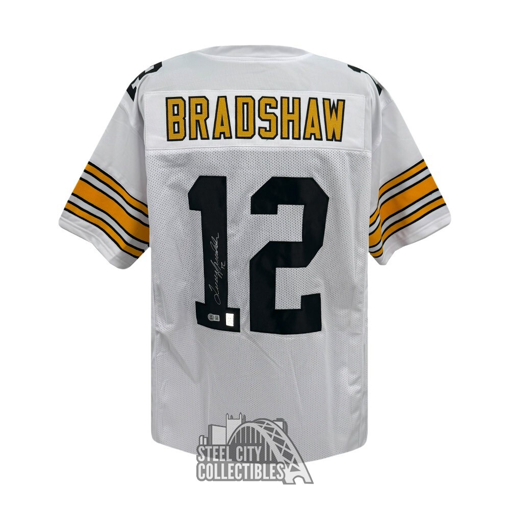 Terry Bradshaw Autographed Signed Pittsburgh Custom White Football Jersey - BAS 