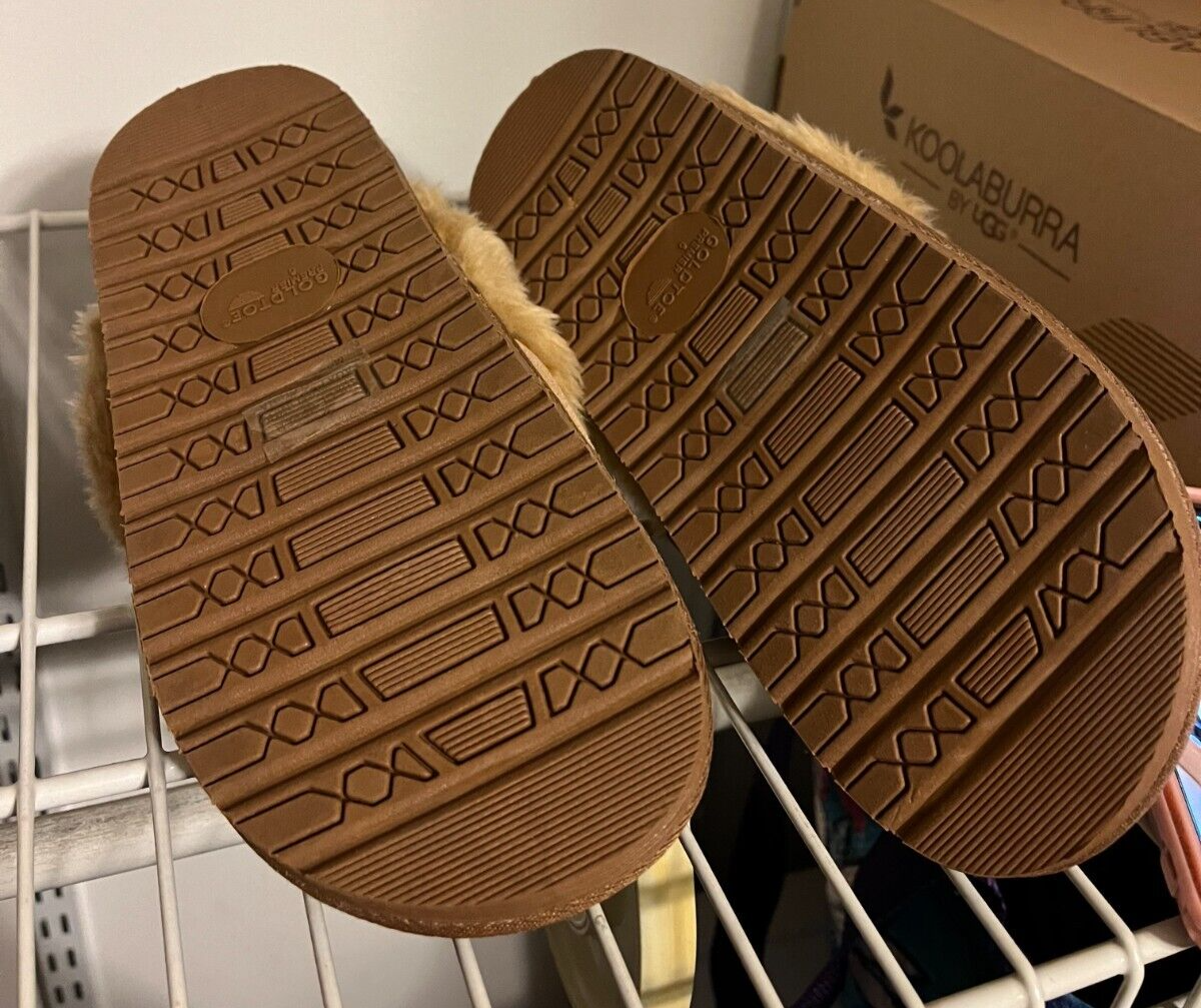 PANTOFOLA D’ORO PANTOFOLE DA DONNA PUNTA ORO collo in pelliccia sintetica zoccolo in micropelle taglia 6