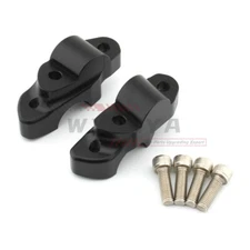 Black Handlebar Riser Clamp Adaptor For Suzuki GSX-S1000S Katana Move Back Mount