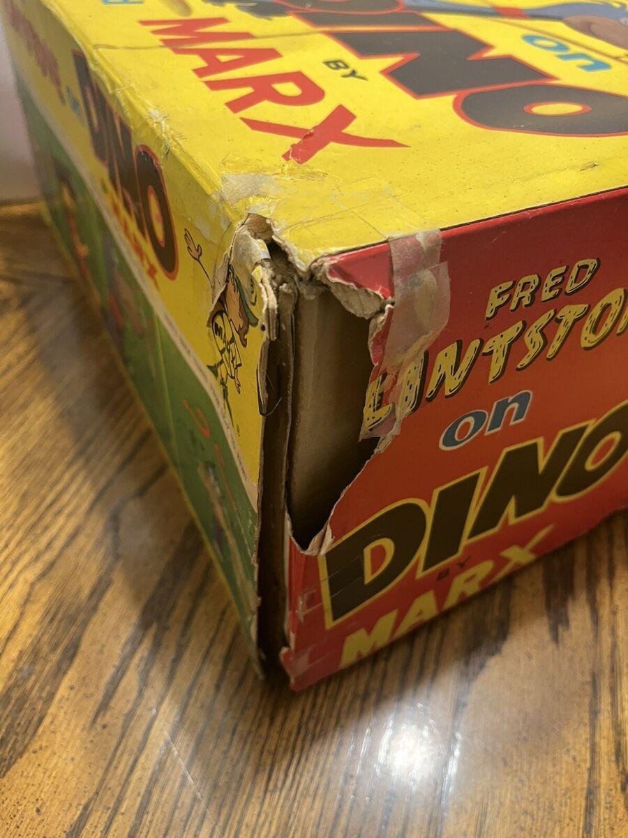 Vintage 1962 Made In Japan Marx Fred Flintstones Dino Vintage 1962 Made In Japan Marx Fred Flintstones Dino