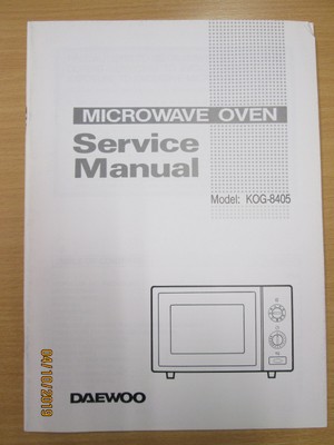 Daewoo Microwave Oven KOG-8405 Official Workshop Service Manual Genuine  item | eBay