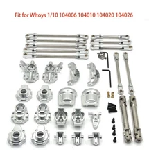 Metal Linkage set/Shock Absorber For Rc Wltoys 1/10 104006 104010 104020 104026
