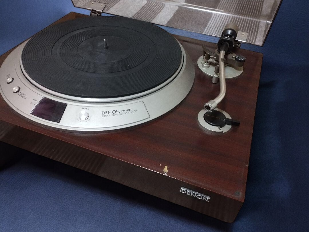 Denon DP-1200 Direct Drive Turntable Record player Tested/working