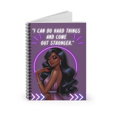 Spiral Notebook - Ruled Line- I CAN DO HARD THINGS