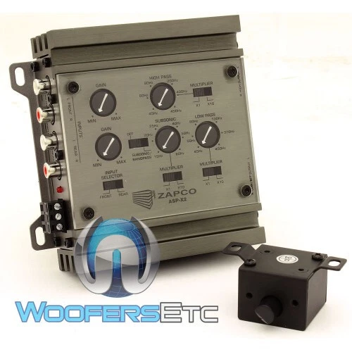 ZAPCO ASP-X2 2-WAY CAR AUDIO 9.5 VOLT RMS LINE DRIVER ELECTRONIC CROSSOVER NEW - Image 2 of 4