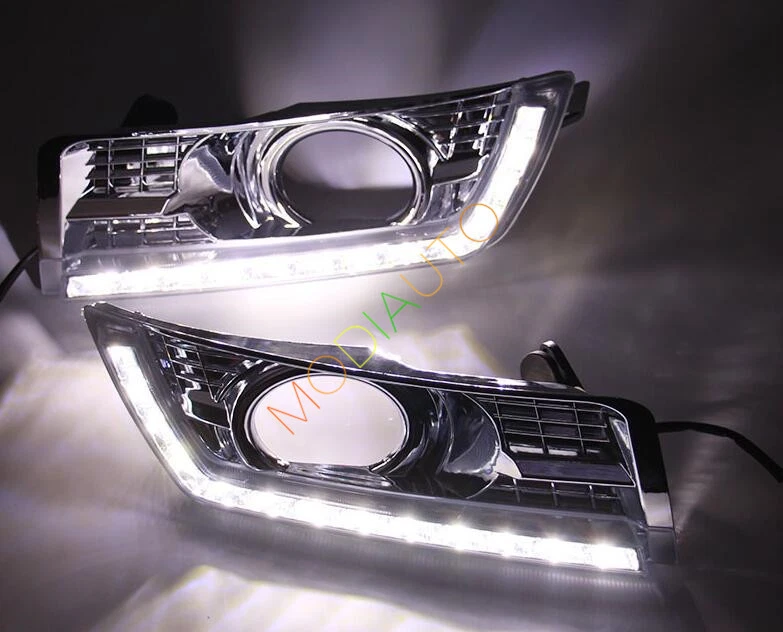 Luz de circulación diurna LED 2 piezas luz antiniebla DRL para Cadillac SRX 2010 2011 12-2016 Foto 2 de 4
