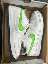 NIKE Air Force 1 White/Green Strike-Black FV5948 106 SZ 7 YOUTH SZ 8.5 WOMEN'S