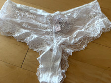 new nwt Victoria's Secret vintage white dream angels cheeky cheekini panty XL