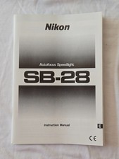 Original Nikon User Manual Autofocus Speedlight SB-28 Instruction Book