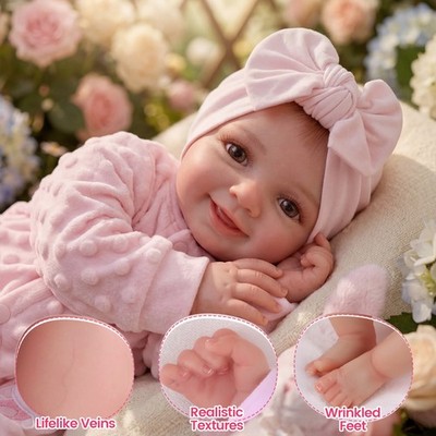 BABESIDE Reborn Baby Dolls Sunny - 17Inch Cute Soft Vinyl Realistic Baby Doll