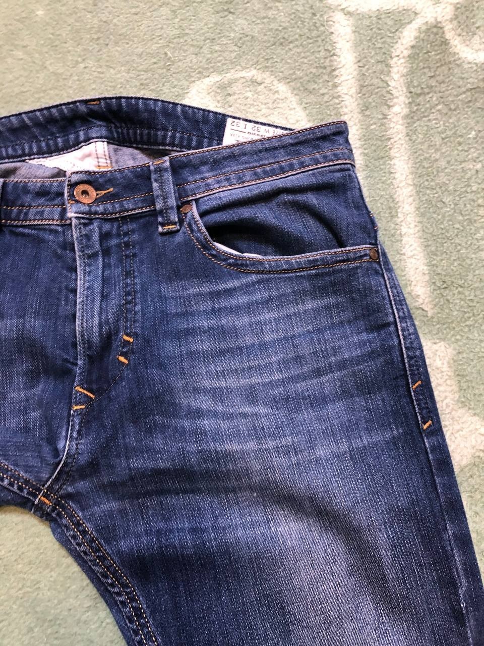 DIESEL Industry Men's Thavar Slim Skinny Jeans Dark Wash W32 L32 thumbnail 9