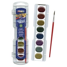 Prang Washable Watercolors Glitter Set