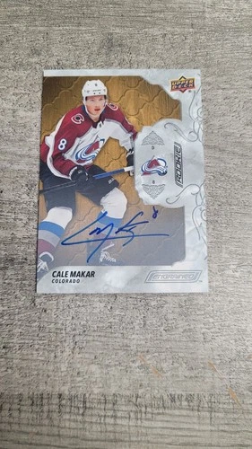 2019-20 Upper Deck Engrained Cale Makar Rookie Auto #63 Hard Signed