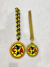 Collar de cadena de abanico Club America de gran tamaño impreso en 3D deportes goteo CUALQUIER EQUIPO BOMBO