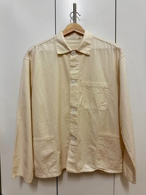 Industry Of All Nations Undyed Natural Light Ponya Utility Chore Jacket - Small
