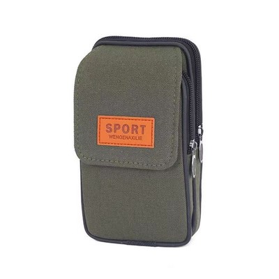 Cell Phone Pouch Case Waist Holster Vertical Holder with Belt Clip Loop