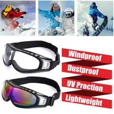 2× Snow Sports Skiing Goggles Snowboard Skate Glasses Motorcycle Riding Goggles