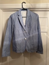 Gap The Academy Blazer Light Blue Women's size 8 Jacket Career Classic
