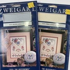 Bucilla Zweigart 25ct Lugana Cross Stitch Fabrics 14" x 18" Cream Pewter