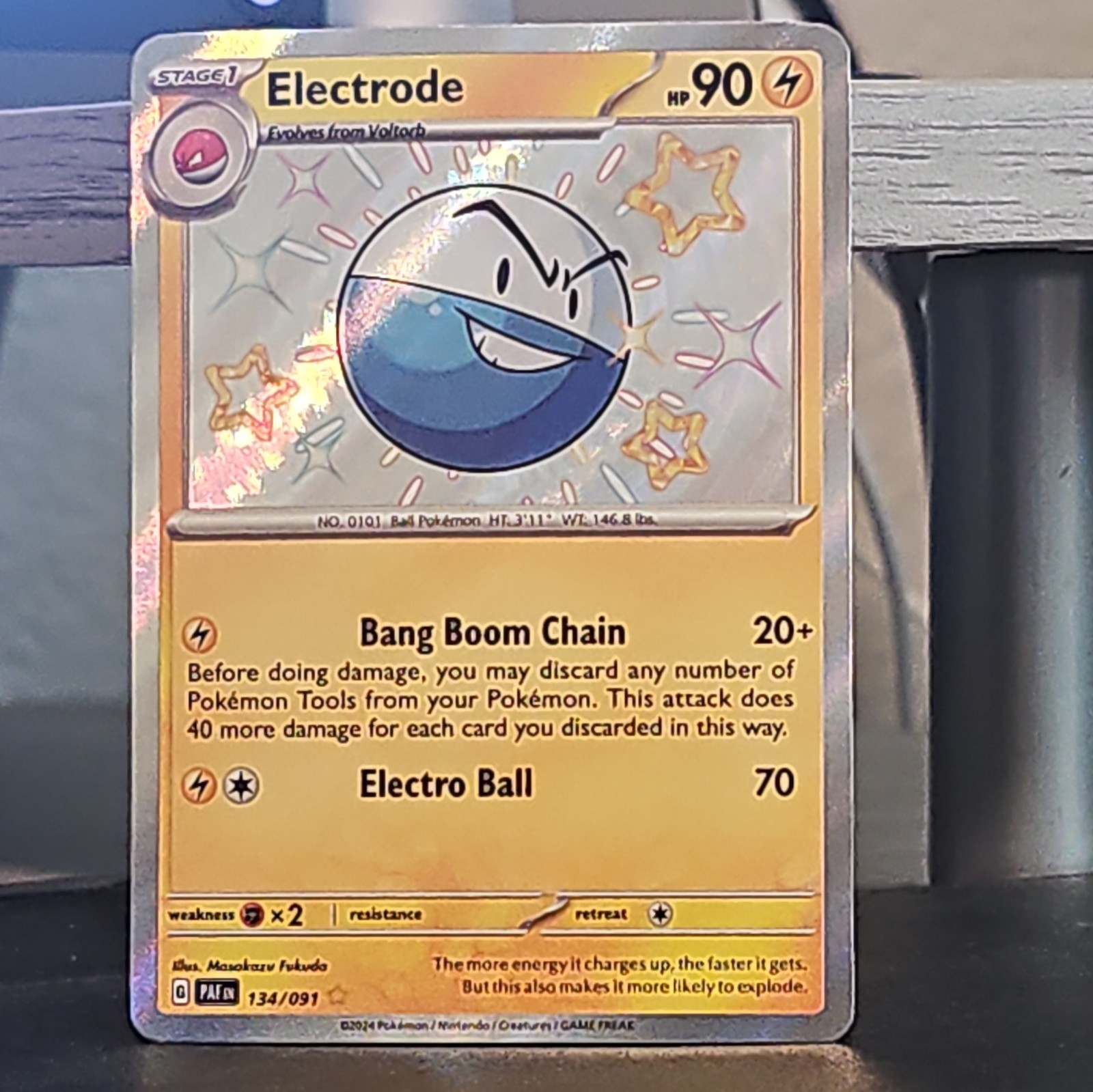 Electrode 134/091 SV: Paldean Fates Holo baby shiny