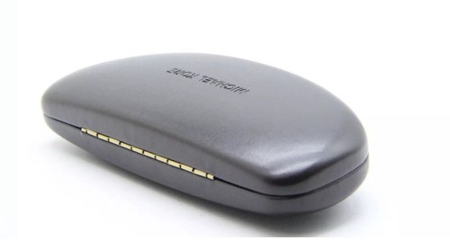 Michael Kors Sunglasses Eyeglasses Hard Clamshell Case Black Leather - Picture 3 of 5