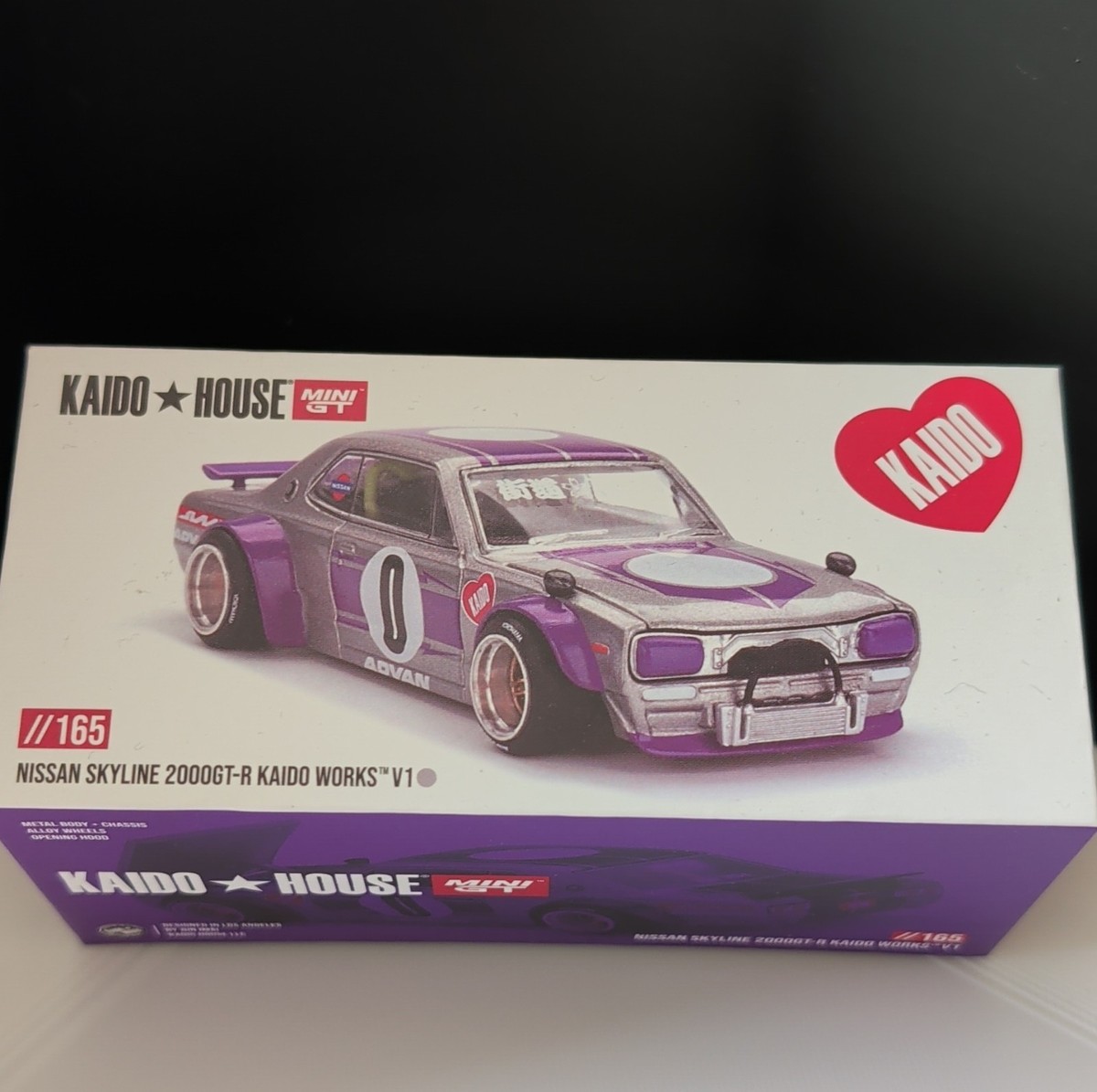 Kaido House Mini GT Nissan Skyline 2000GT-R Kaido Works V1 Purple