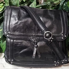 The SAK Leather Black Convertible Crossbody/Back Pack Bag
