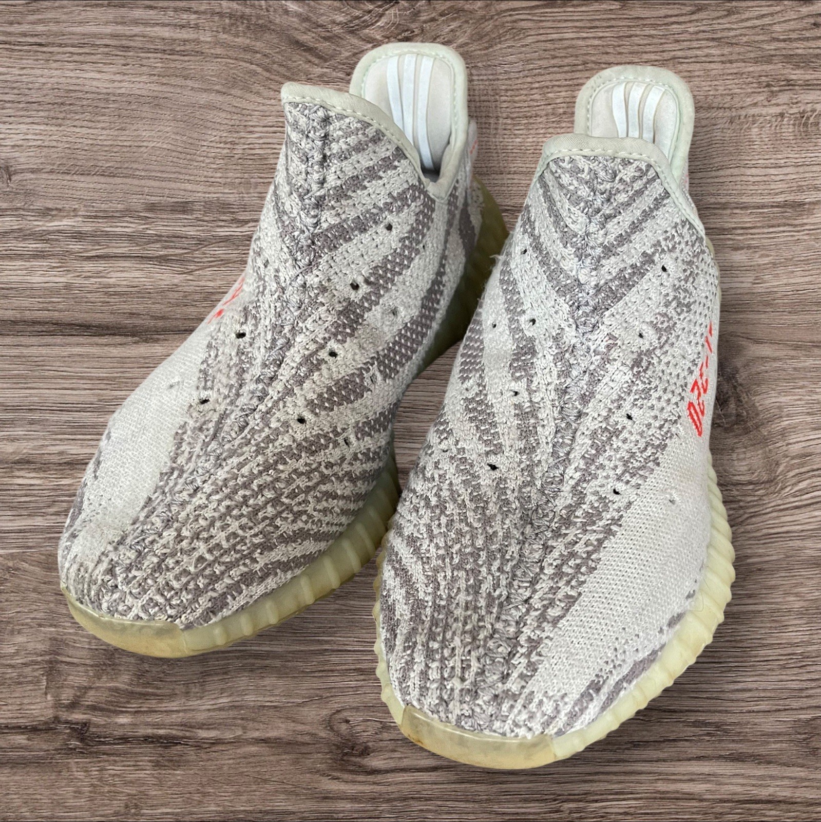 adidas Yeezy Boost 350 V2 Men's Sneakers Blue Tint, Size 10 thumbnail 2