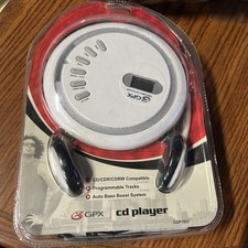 GPX Portable CD Player Model CDP1805 CD/CDR/CDRW White