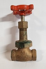 STOCKHAM 1/2" BRASS GATE VALVE, NEVER USED