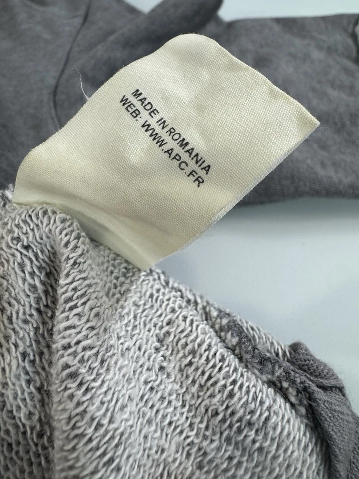 A.P.C. APC Men XL Kanye West Sweatshirt S/S Short Sleeve Hoodie COLLECTOR GRADE - Image 4 of 4