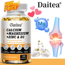 Calcium +Magnesium+Zinc and Vitamin D3 Capsules-Strong Bones and Muscle Recovery