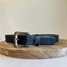 GAP Vintage Dark Brown Genuine Italian Leather Worn in Look Belt Size Small