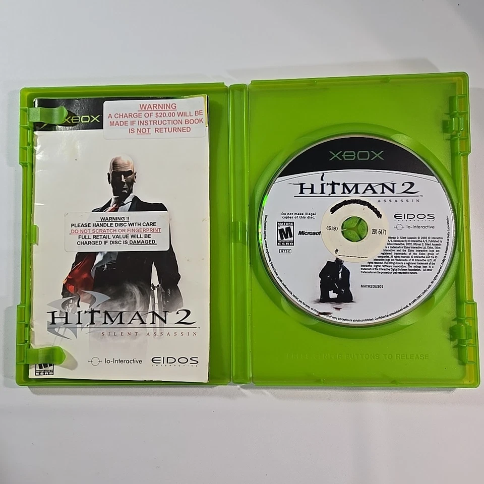Hitman 2: Silent Assassin Original Xbox Game Complete Tested Working Eidos - Image 2 of 4