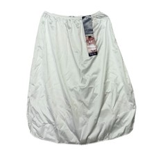 Vanity Fair Womens Half Slip Meidum 24" White Double Slit Tricot Midi 11-717