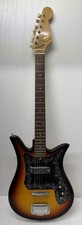 Vintage 1960's Teisco 6-String Tulip Shaped Electric Guitar Made in Japan