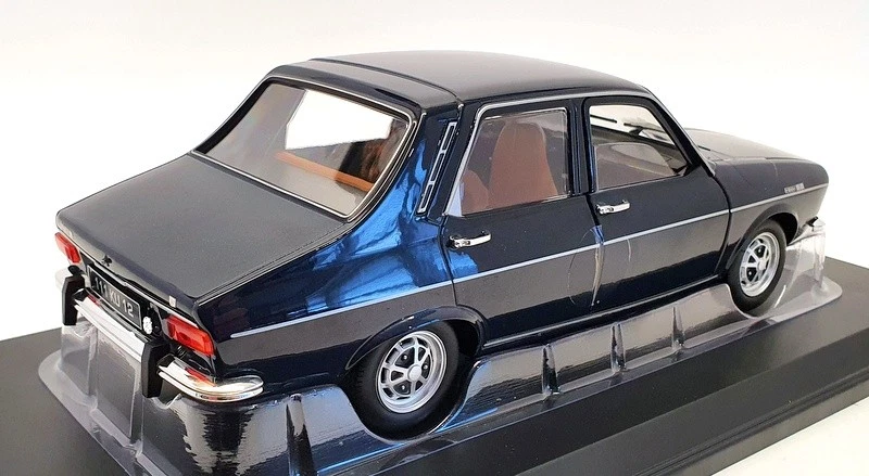 Norev escala 1/18 diecast 185214 - Renault 12 TS 1973 - azul oscuro Foto 2 de 4