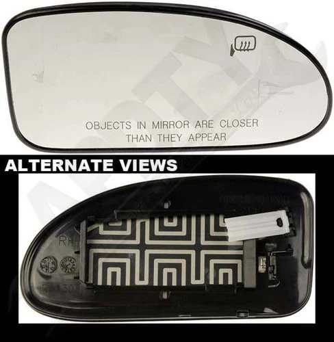 APDTY 67214 Heated Plastic Backed Mirror Right